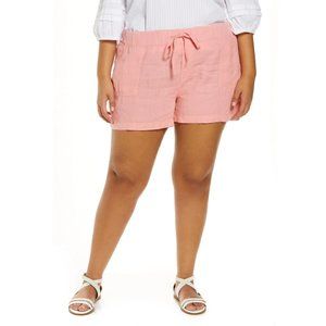 NWT Calson Pink Flamingo Linen Shorts - 4X